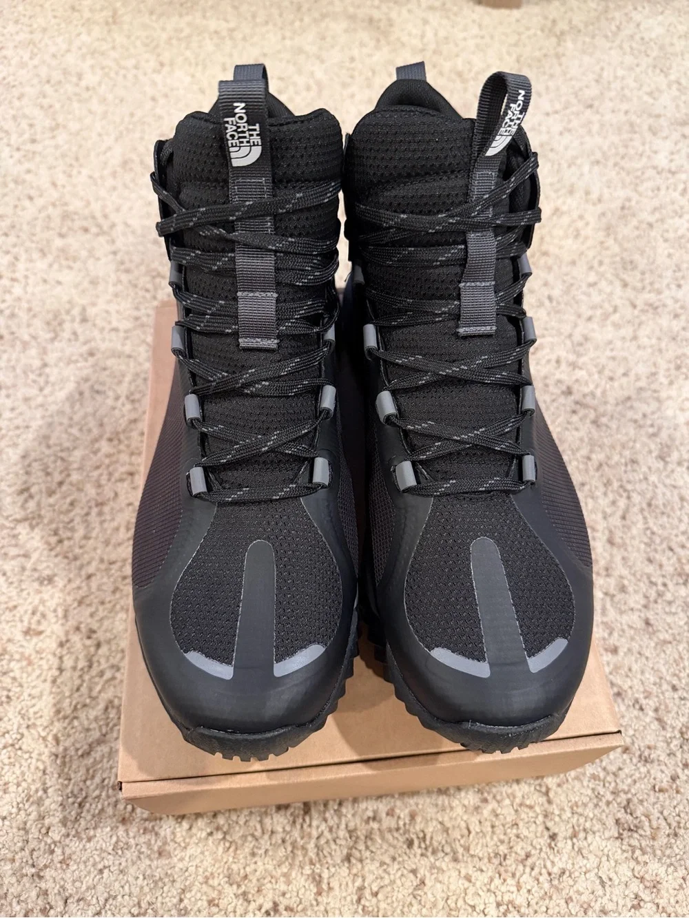 The North Face Wayroute Mid Futurelight Hiking Boots Black Men's Size 12.5